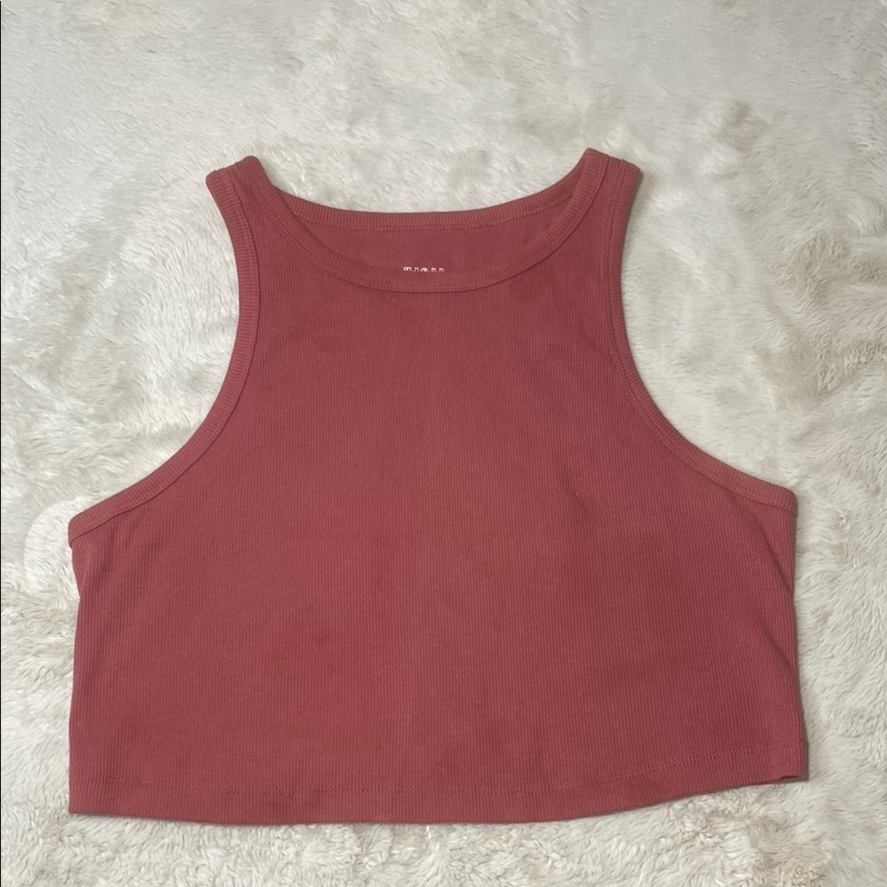 Wild Fable Pink Crop Tank Top Fitted - Picture 1 of 5